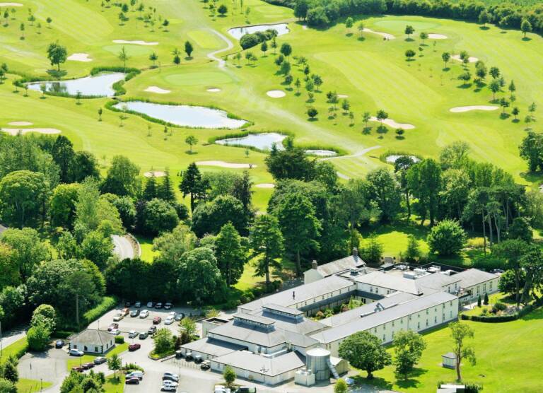 Aerial-View-Of-Golf-Area